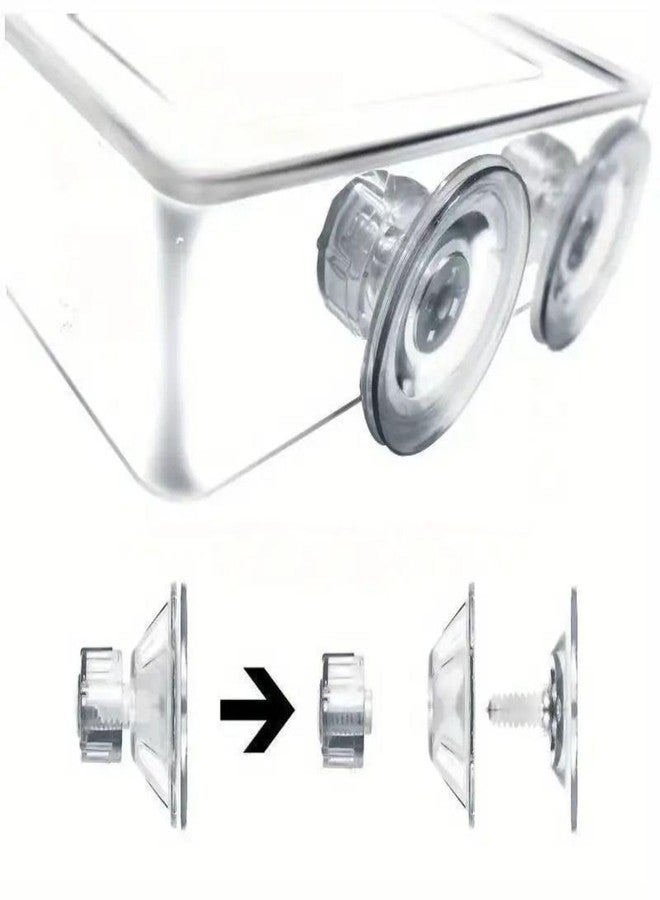 VAYINATO® 1pc Rectangular Shaped Acrylic Fish Feeding Box with Suction Cup, Transparent Fish Feeder, Aquarium Fish Tank Accessories Cichild, Beta, Goldfish, Spirulina and Koi Pond by Petzlifeworld - Image 4